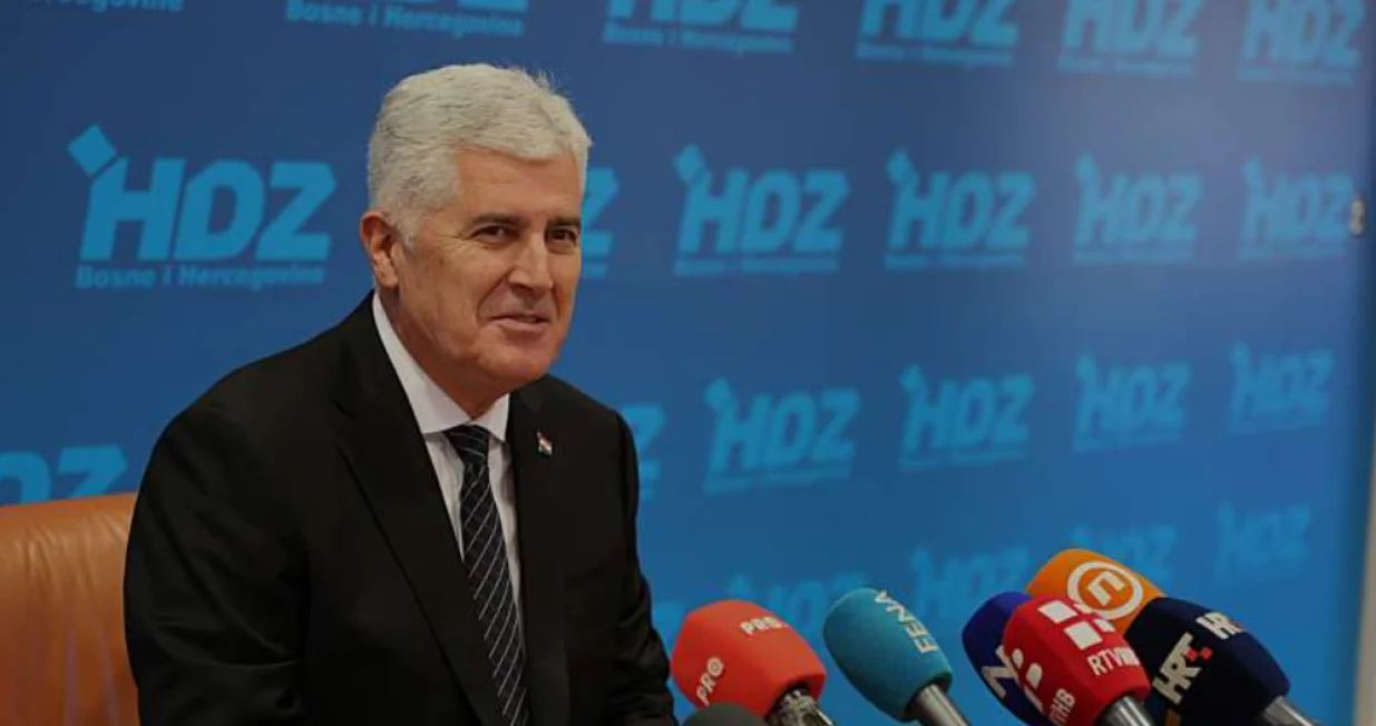 Dragan Čović, predsjednik HDZ-a BiH, press konferencija/Emanuel Soca