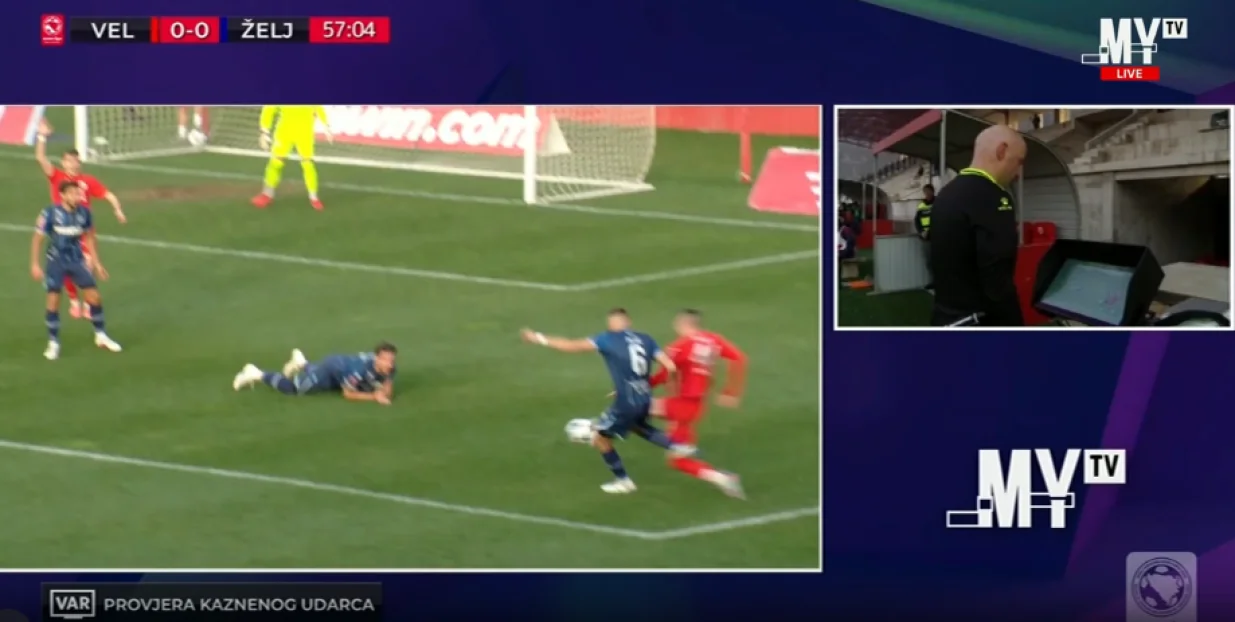 Kazlagić dosudio penal za Velež/Foto: 