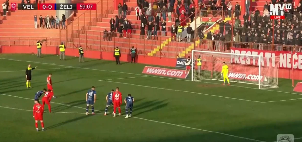 Kazlagić dosudio penal za Velež/Foto: 