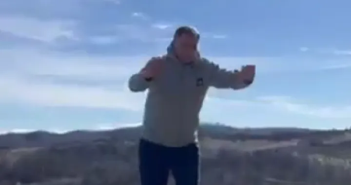 Milorad Dodik, planina, čučnjevi/Prtsc