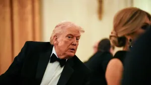 U.S. President Donald Trump attends a Governors Dinner at the White House in Washington, D.C., U.S., February 21, 2026. REUTERS/Aaron Schwartz/Aaron Schwartz