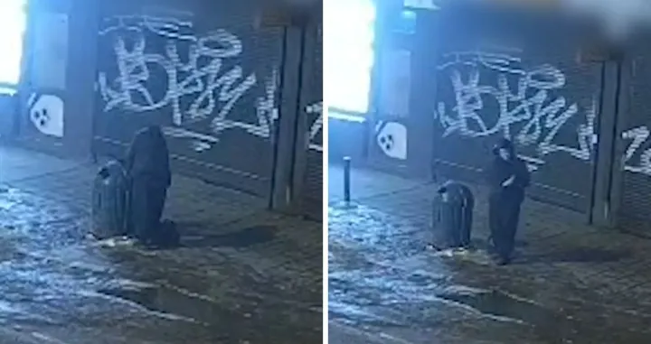 Snimak žene dok postavlja eksploziv u Lavovu/Screenshot