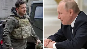 Volodimir Zelenskij i Vladimir Putin/Ilustracija/