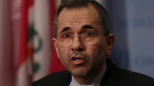 FILE PHOTO: Iranian Deputy Foreign Minister Majid Takht-Ravanchi, at the time its U.N. ambassador, speaks to the media outside Security Council chambers at the U.N. headquarters in New York, U.S., June 24, 2019. REUTERS/Shannon Stapleton/File Photo/Shannon Stapleton