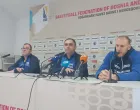 Dario Gjergja na press konferenciji poslije utakmice sa &Scaron;vicarskom (FOTO: Sport1)/Foto: 