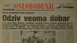 Naslovnica Oslobođenja 1. mart/Oslobođenje