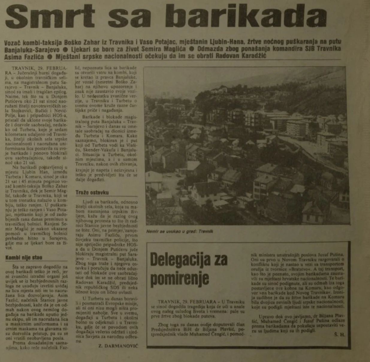 Arhiv Oslobođenja 1. mart/Oslobođenje