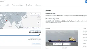 Foto: Screenshot Marine Traffic/Screenshot