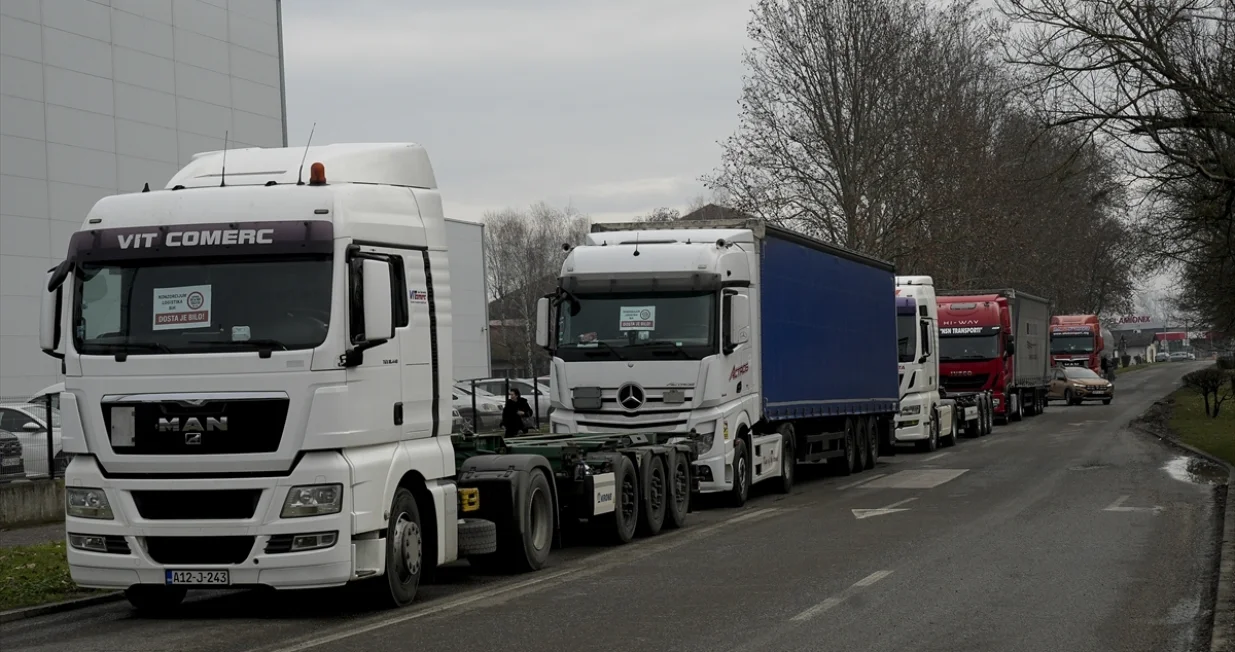 Konzorcijum Logistika BiH, prevoznici, kamiondžije, blokada, blokade, granični prelazi, granični terminali/Anadolija