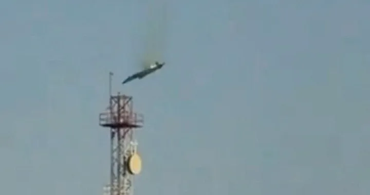 A burning aircraft falls from the sky in Al Jahra, Kuwait, in this still image obtained from social media video released on March 2, 2026. Social Media/via REUTERS THIS IMAGE HAS BEEN SUPPLIED BY A THIRD PARTY. NO RESALES. NO ARCHIVES. NEWS USE ONLY. THIS PICTURE WAS PROCESSED BY REUTERS TO ENHANCE QUALITY. AN UNPROCESSED VERSION HAS BEEN PROVIDED SEPARATELY. VERIFICATION: Reuters confirmed the location as Al Jahra, Kuwait, from the road layout, buildings, electric towers and light posts, which matched satellite imagery. Coordinates: 29.337325, 47.648209 + 29.313204127056398, 47.57812678200832. The date when the videos were filmed was not verified but no earlier versions of the videos were found posted online before March 2. Kuwait Ministry of Defense also said a number of US planes fell and pilots were safe on March 2.    TPX IMAGES OF THE DAY/Social Media