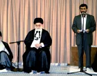FILE PHOTO: Iran's Supreme Leader Ayatollah Ali Khamenei and former president Mohammad Khatami listen to a speech by President Mahmoud Ahmadinejad after his confirmation as Iran's President in Tehran August 3, 2005. REUTERS/Raheb Homavandi/File Photo/Raheb Homavandi