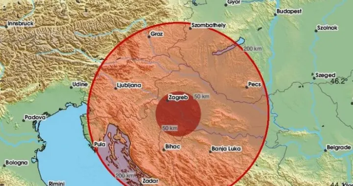Zemljotres blizu Siska/Screenshot