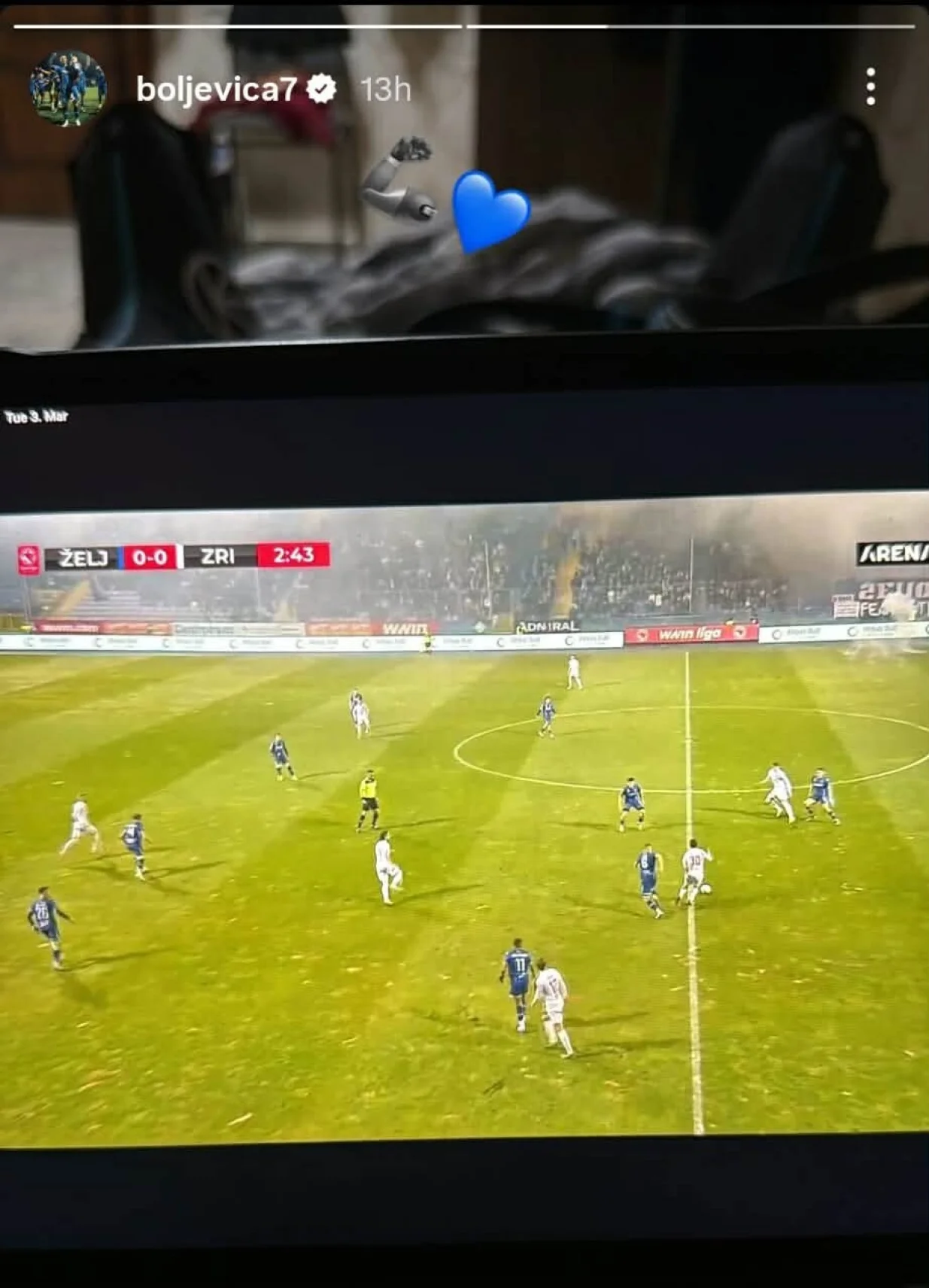 Boljevićeva objava na Instagramu/Foto: 