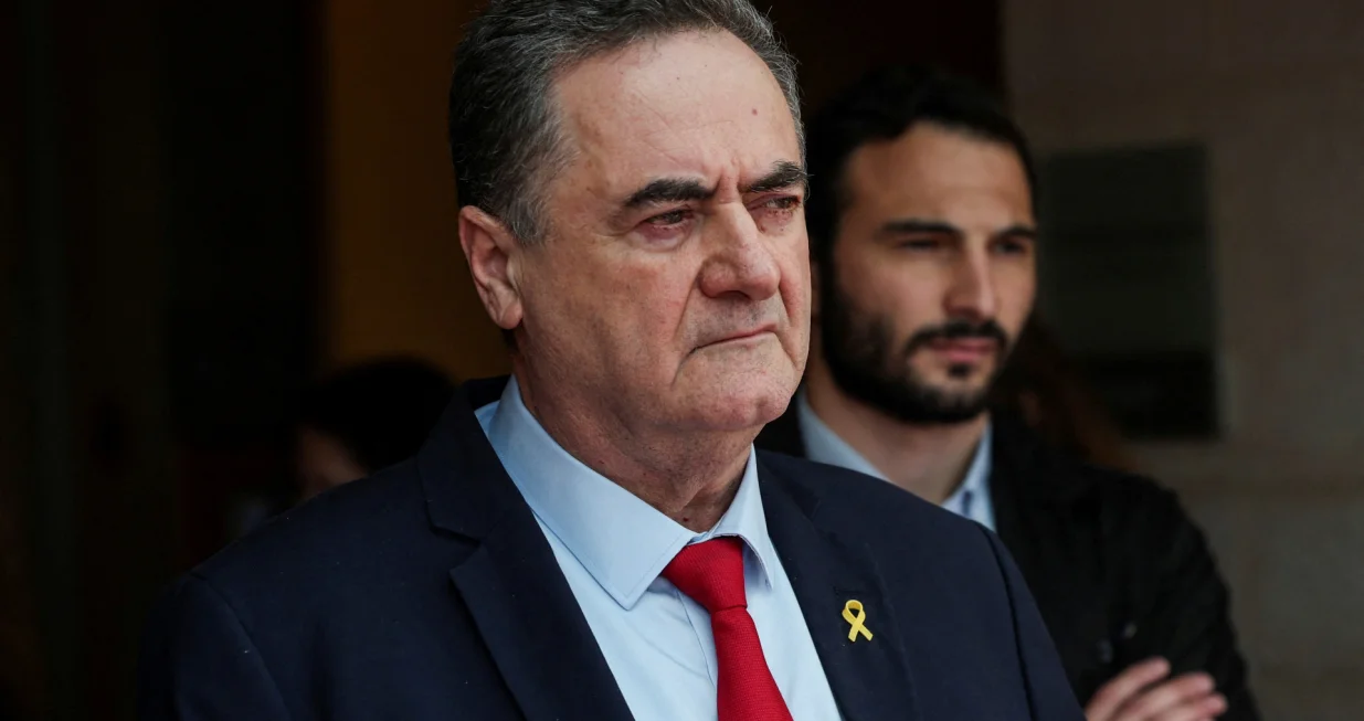 FILE PHOTO: Israeli Foreign Minister Israel Katz looks on, amid the ongoing conflict in Gaza between Israel and Hamas, in Jerusalem, November 7, 2024. REUTERS/Ronen Zvulun/File Photo/Ronen Zvulun