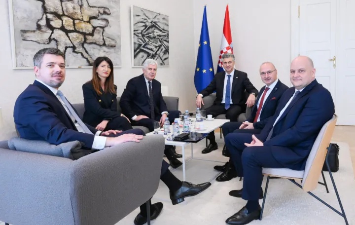 Dragan Čović i Andrej Plenković, Gordan Grlić Radman, Zagreb, sastanak, susret/X