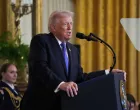 U.S. President Donald Trump speaks during a Medal of Honor ceremony at the White House in Washington, D.C., U.S., March 2, 2026. REUTERS/Ken Cedeno/Ken Cedeno