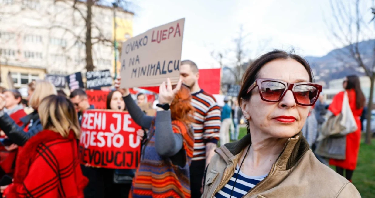 Održan Osmomartovski mar&scaron;/Damir Deljo/Oslobođenje/