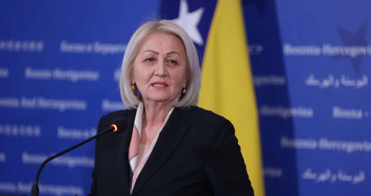 Borjana Kri&scaron;to, predsjedavajuća Vijeća ministara BiH, izjava nakon sjednice/Fena