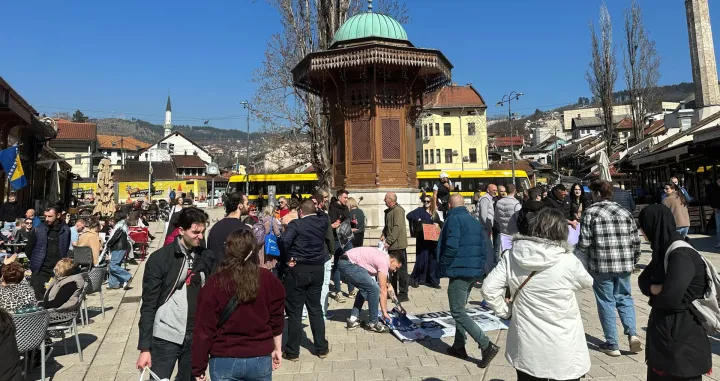 Okončana protestna &scaron;etnja u Sarajevu/Amir Papić