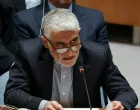 FILE PHOTO: Iran's Ambassador to the United Nations, Amir-Saeid Iravani attends a United Nations Security Council meeting, after the U.S. and Israel launched strikes on Iran, at U.N. headquarters in New York City, U.S. February 28, 2026. REUTERS/Heather Khalifa/File Photo/Heather Khalifa