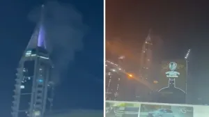 Pogođena Dubai Marina/X