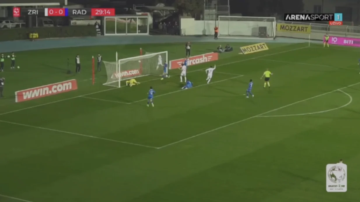 Zrinjski vodi u Mostaru (FOTO: Screenshot - Arena Sport)/Foto: 