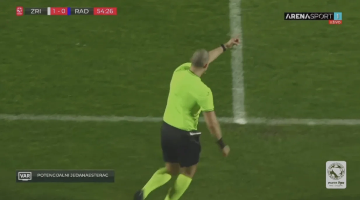 Zrinjski sada ima veliku prednost (FOTO: Screenshot - Arena Sport)/Foto: 