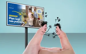 Kolumna Vildane Selimbegović: Sve je stalo, samo mržnja raste/Ilustracija/Benjamin Krnić