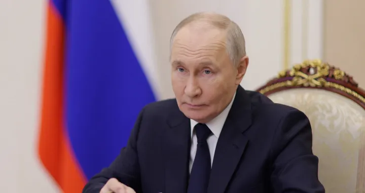 Russian President Vladimir Putin chairs a meeting with members of the government via a video link in Moscow, Russia, March 4, 2026. Sputnik/Gavriil Grigorov/Pool via REUTERS ATTENTION EDITORS - THIS IMAGE WAS PROVIDED BY A THIRD PARTY./Gavriil Grigorov