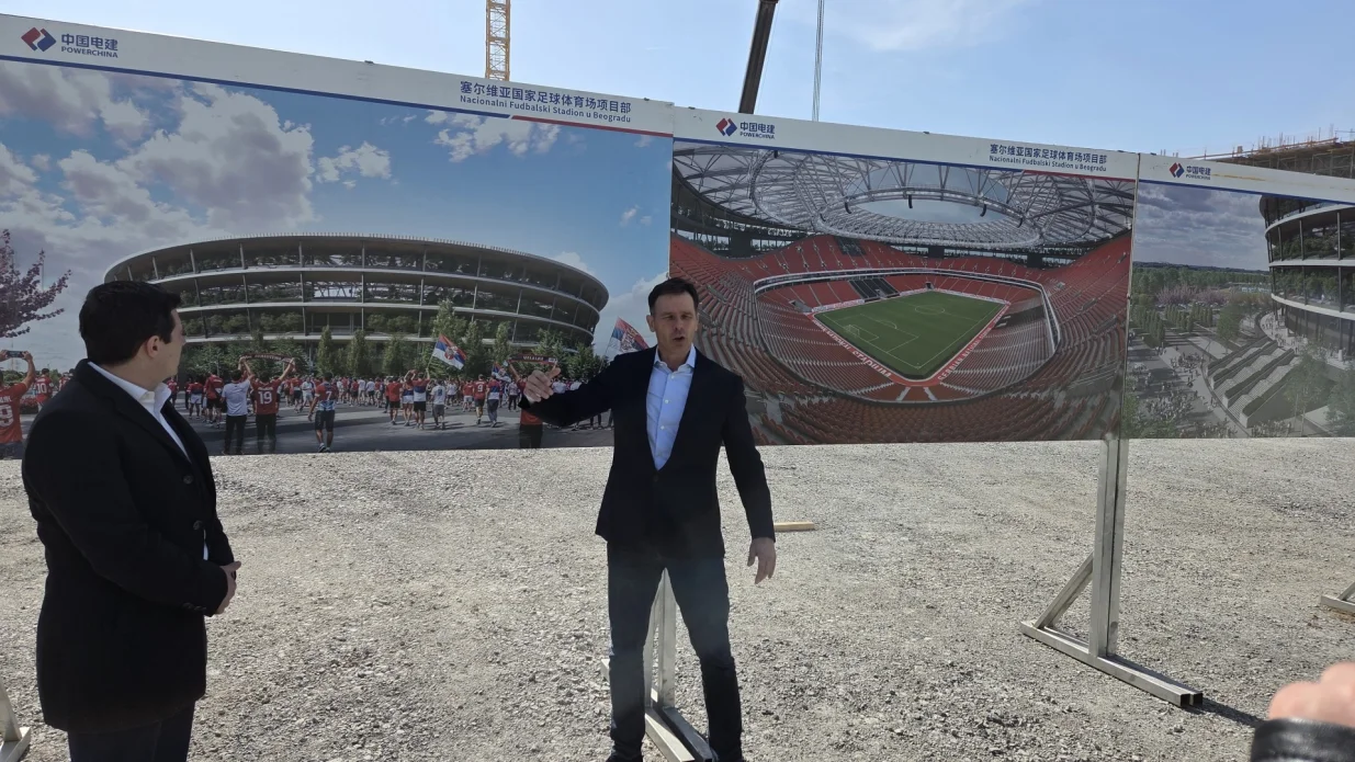 Sini&scaron;a Mali na gradili&scaron;tu nacionalnog stadiona/Nedim Fetahović