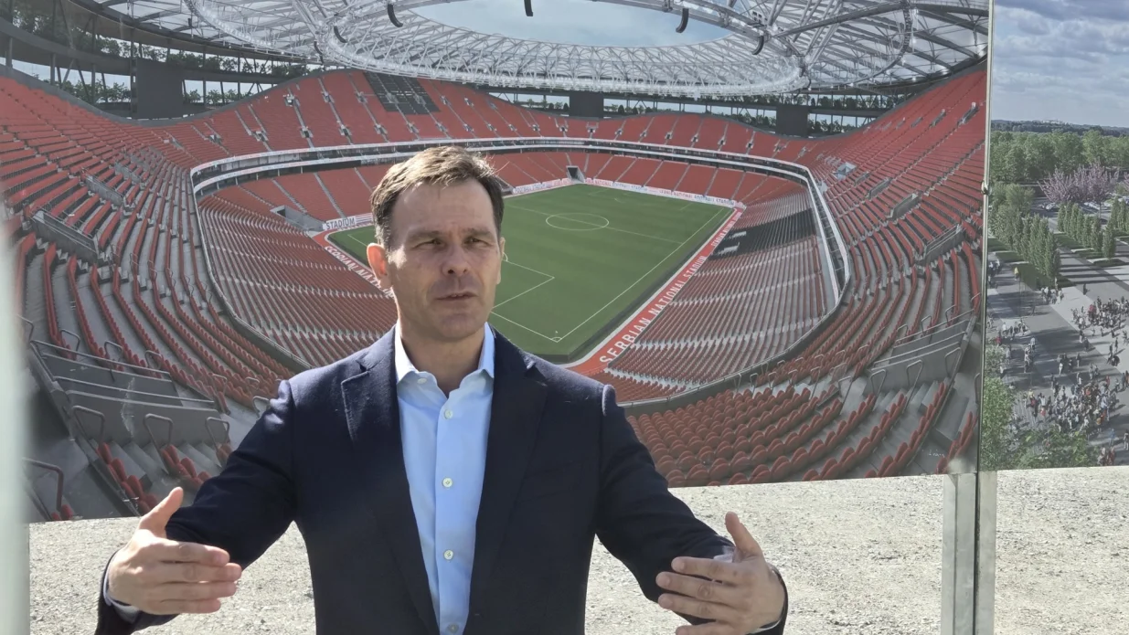 Sini&scaron;a Mali na gradili&scaron;tu nacionalnog stadiona/Nedim Fetahović