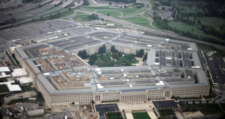 FILE PHOTO: Aerial view of the United States military headquarters, the Pentagon, September 28, 2008. REUTERS/Jason Reed/File Photo/Jason Reed