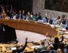 Members of the United Nations Security Council vote on resolutions regarding the situation in Iran and the Middle East at U.N. headquarters in New York City, U.S., March 11, 2026. REUTERS/Shannon Stapleton/Shannon Stapleton