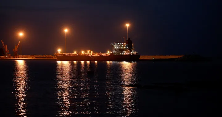 The Callisto tanker sits anchored in Port Sultan Qaboos as the traffic is down in the Strait of Hormuz, amid the U.S.-Israeli conflict with Iran, in Muscat, Oman, March 12, 2026. REUTERS/Benoit Tessier/Benoit Tessier