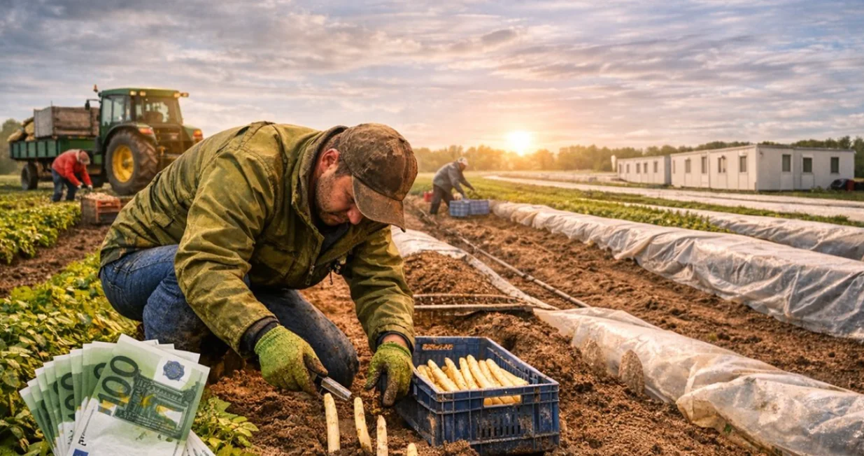 Poljoprivreda, posao, radnici, euri, novac, plata/Chatgpt