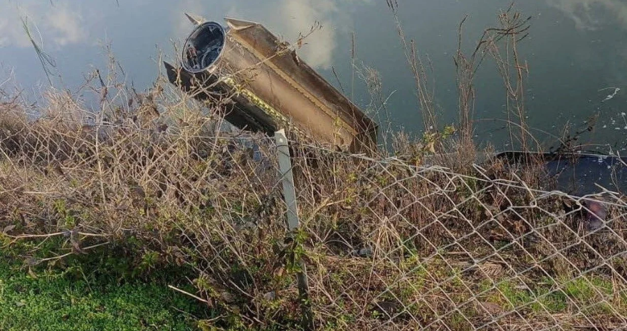 Debris of a NATO air defence system that intercepted a missile launched from Iran is seen in Dortyol, in southern Hatay province, Turkey, March 4, 2026 in this screengrab from video. Ihlas News Agency (IHA) via REUTERS ATTENTION EDITORS - THIS PICTURE WAS PROVIDED BY A THIRD PARTY. NO RESALES. NO ARCHIVES. TURKEY OUT. NO COMMERCIAL OR EDITORIAL SALES IN TURKEY./Ihlas News Agency