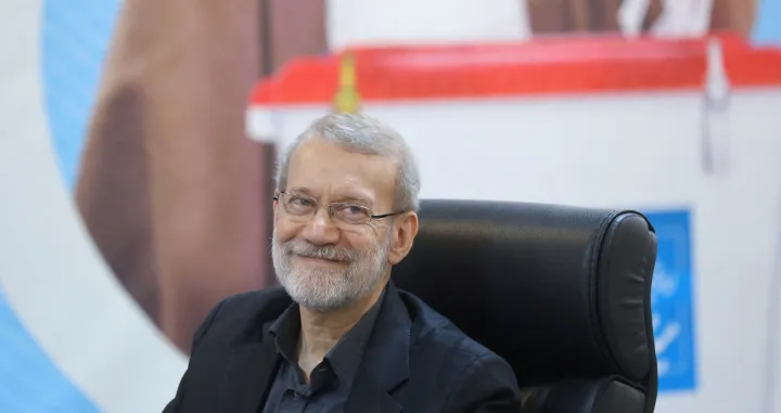FILE PHOTO: Ali Larijani, former chairman of the parliament of Iran, reacts as he registers as a candidate for the presidential election at the Interior Ministry, in Tehran, Iran May 31, 2024. Majid Asgaripour/WANA (West Asia News Agency) via REUTERS ATTENTION EDITORS - THIS PICTURE WAS PROVIDED BY A THIRD PARTY/File Photo/Majid Asgaripour