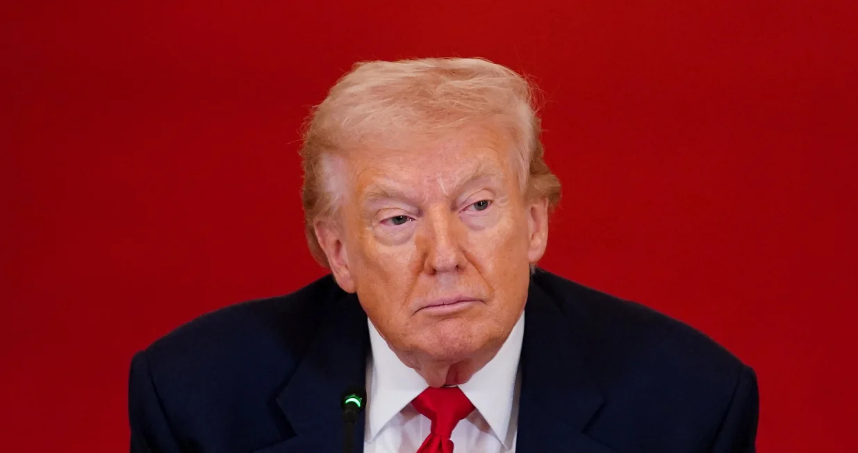 U.S. President Donald Trump attends a round table on collegiate sports in the White House in Washington, D.C., March 6, 2026. REUTERS/Nathan Howard/Nathan Howard