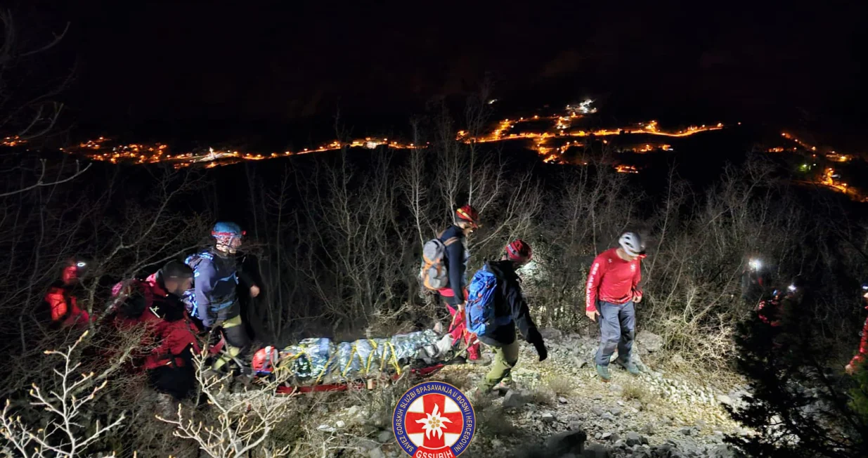 Akcija spa&scaron;avanja žene na Čvrsnici/Gssubih