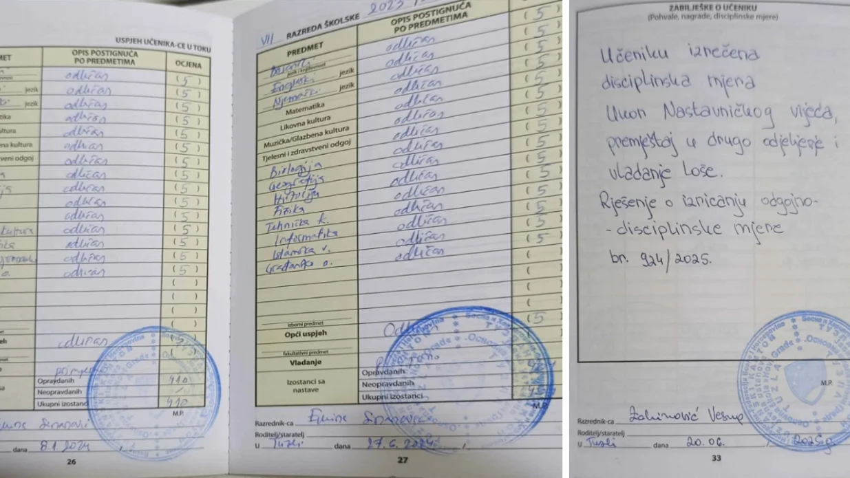 Petice u zagradama i jedinica iz vladanja u neobičnom i o&scaron;trom kontrastu/ Ustupljene fotografije/