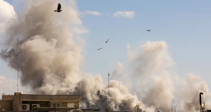 Smoke rises following an explosion, after Israel and the U.S. launched strikes on Iran, in Tehran, Iran, March 1, 2026. Majid Asgaripour/WANA (West Asia News Agency) via REUTERS ATTENTION EDITORS - THIS PICTURE WAS PROVIDED BY A THIRD PARTY/Majid Asgaripour