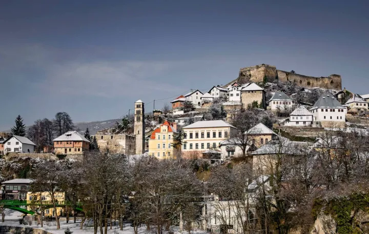 Jajce, pogled na stari dio grada/