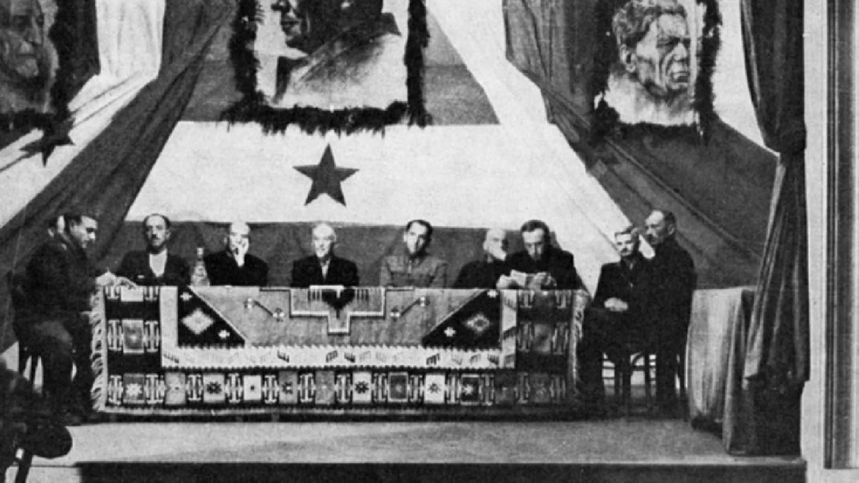 Arhivski detalj sa zasjedanja Zavnobih/