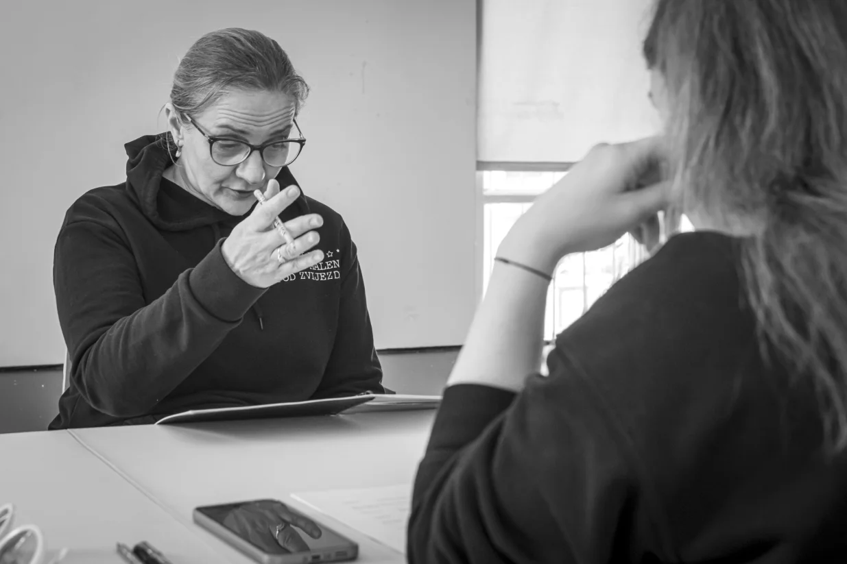 Sa probe predstave/Velija Hasanbegović/