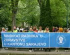 Protest zdravstvenih radnika sindikat zdravstva/Damir Deljo