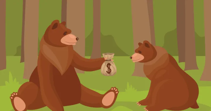 &Scaron;uma, medvjedi, ilustracija, vizual za kolumnu/Benjamin Krnić