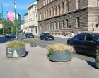 Zakorovljene žardinjere u centru Sarajeva, 4. maj, 2026./