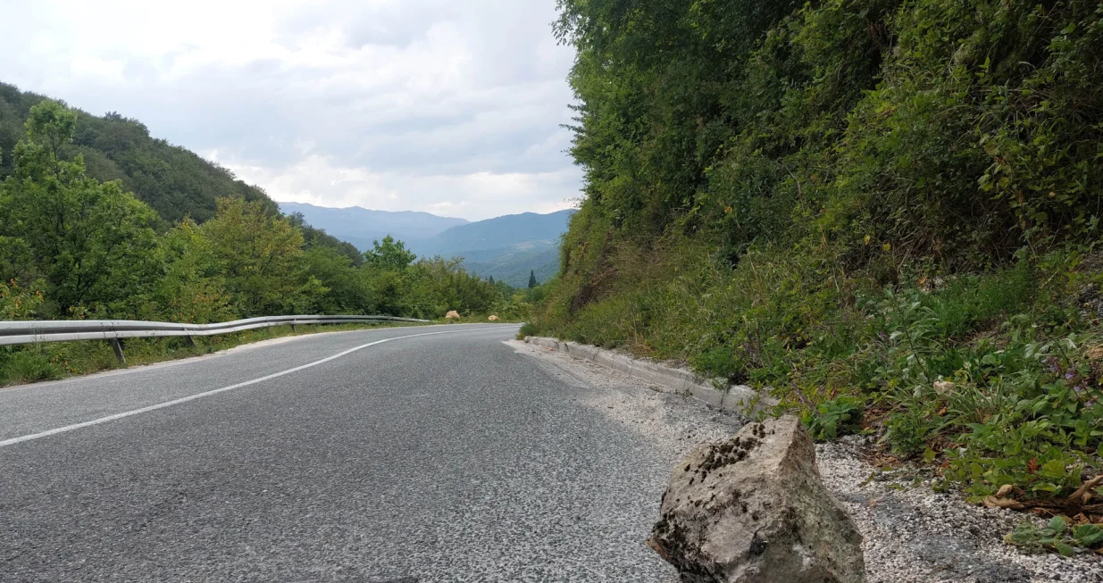 Put Satajevo - Foča: oborine i stijene po cesti/Damir Deljo