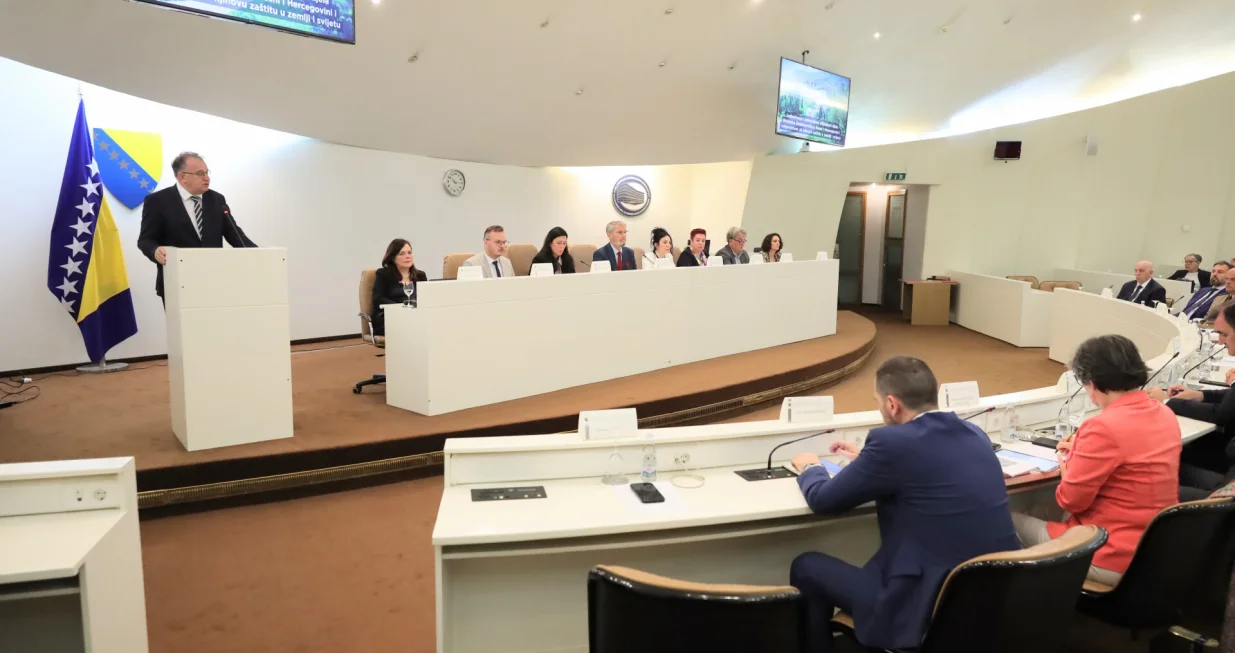 Konferencija "Jedinstvena i univerzalna vrijednost djela Bogdana Bogdanovića u BiH i odgovornost za njihovu za&scaron;titu u zemlji i svijetu"/Senad Gubelić