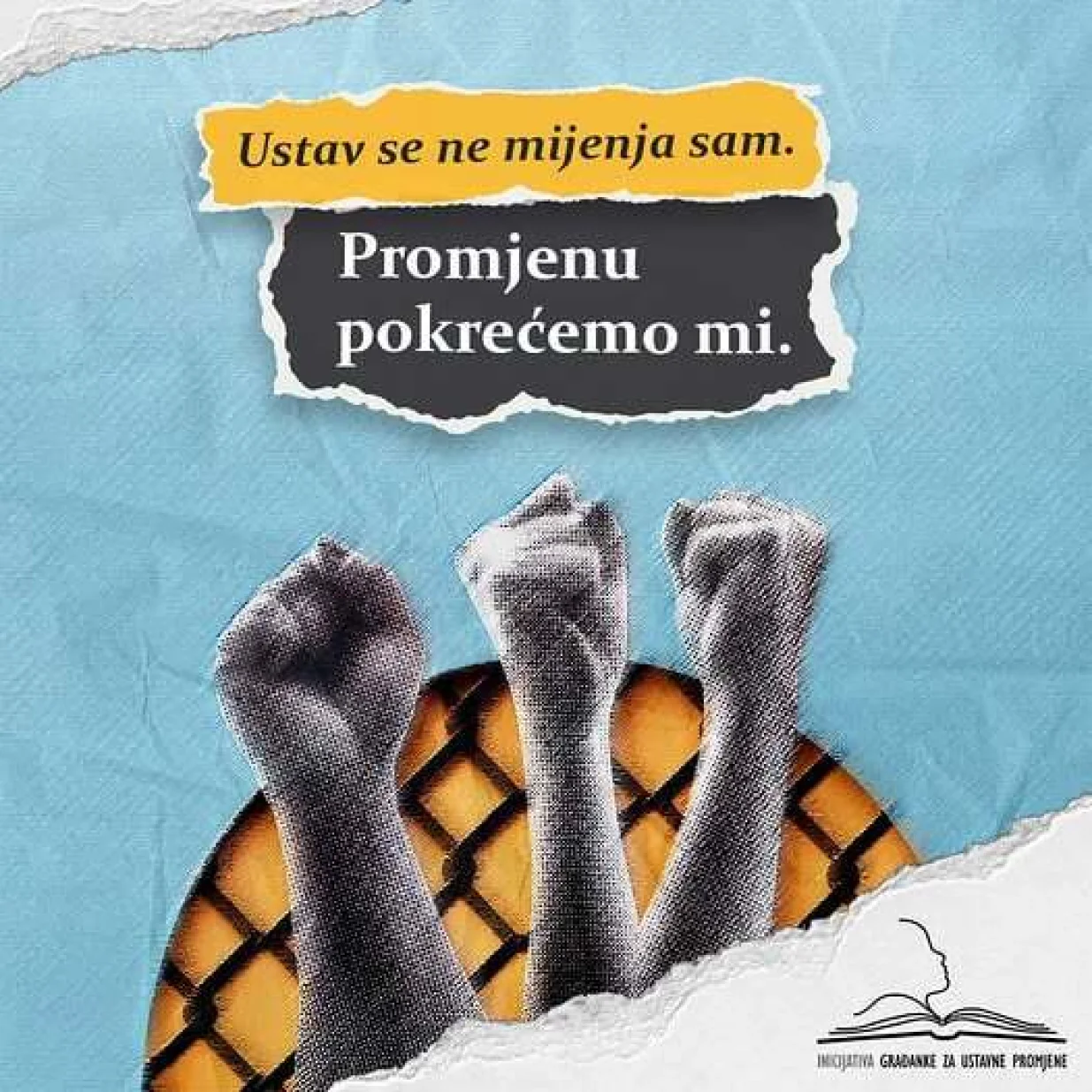 Ustav se ne mijenja sam/Ilustracija/inicijativa GraĐanke Za Ustavne Promjene